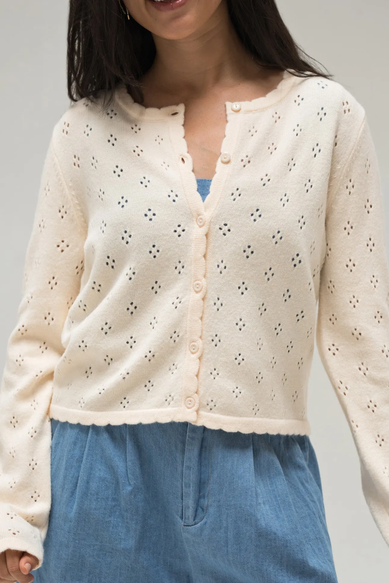 Haven Pointelle Cardigan