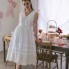 Irene Embroidered Midi Dress