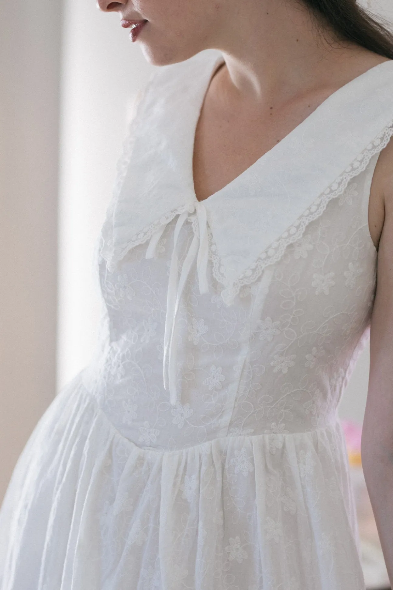 Irene Embroidered Midi Dress