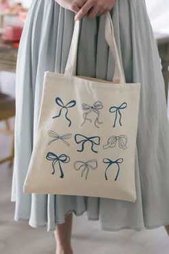 Jamie Bow Canvas Tote