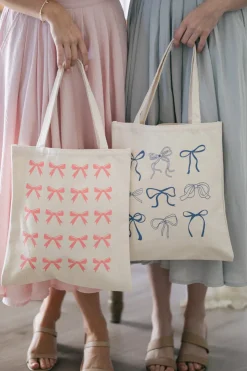 Jamie Bow Canvas Tote