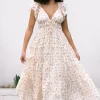 Janet Plunge Tiered Dress