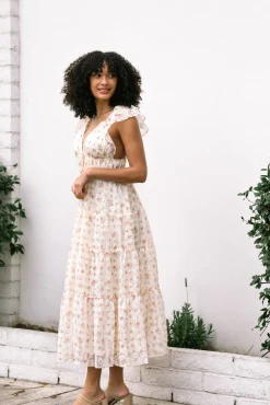 Janet Plunge Tiered Dress