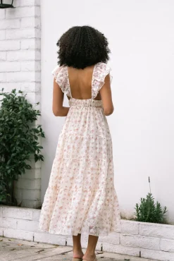 Janet Plunge Tiered Dress