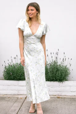 Jasmine Floral Satin Dress
