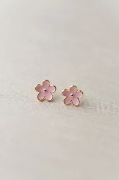 Jill Flower Stud Earrings