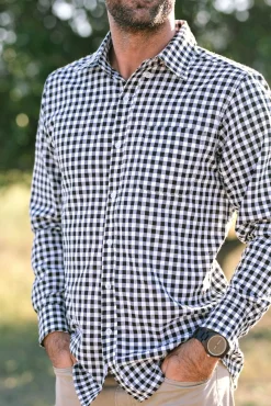 Jordyn Gingham Buttoned Mens Shirt