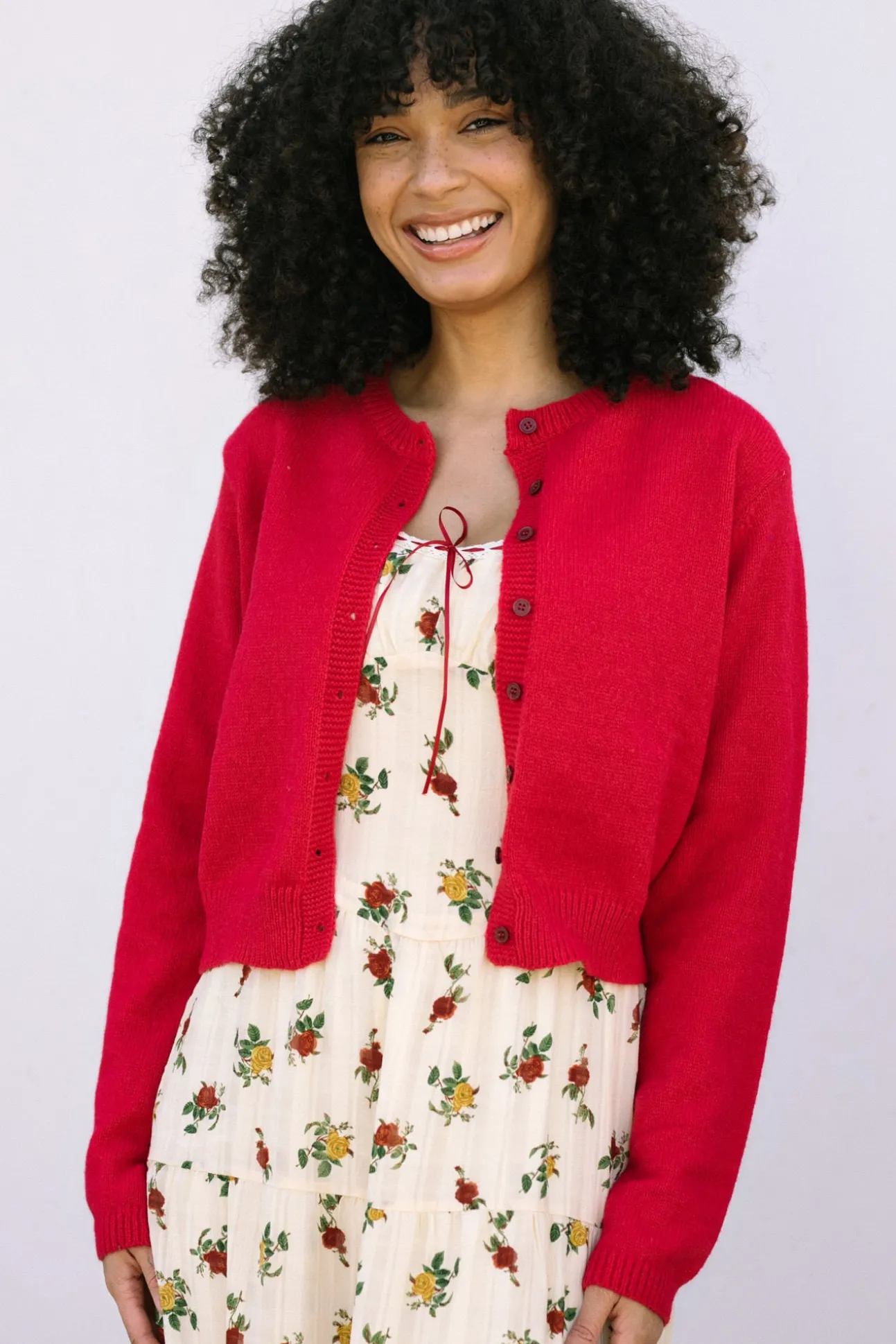 Julie Buttoned Knit Cardigan