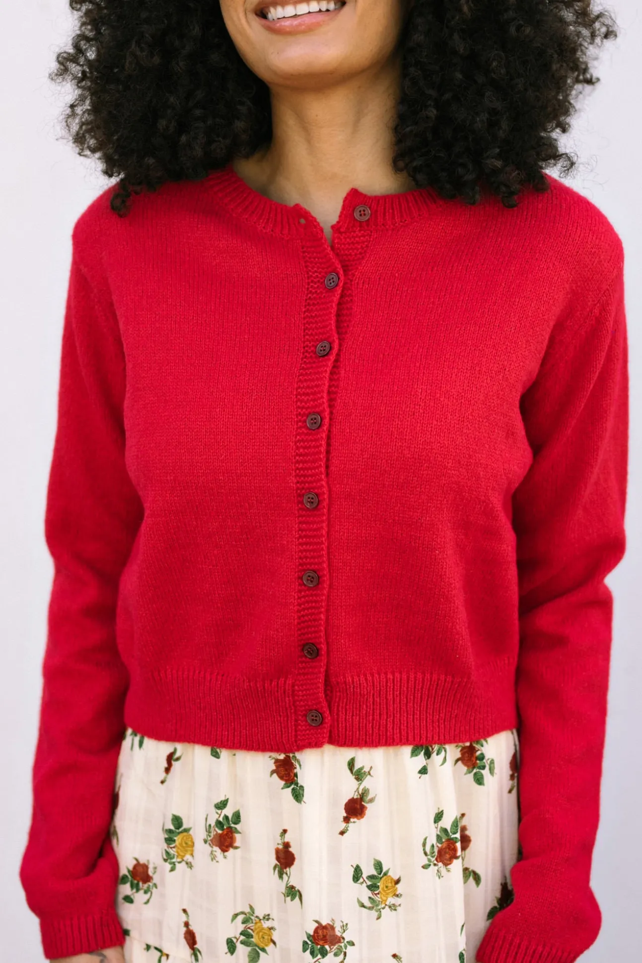 Julie Buttoned Knit Cardigan