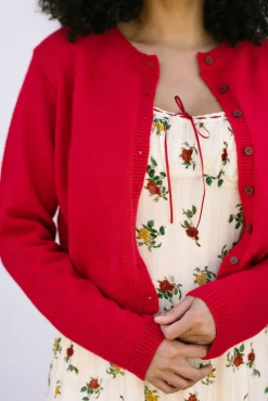 Julie Buttoned Knit Cardigan