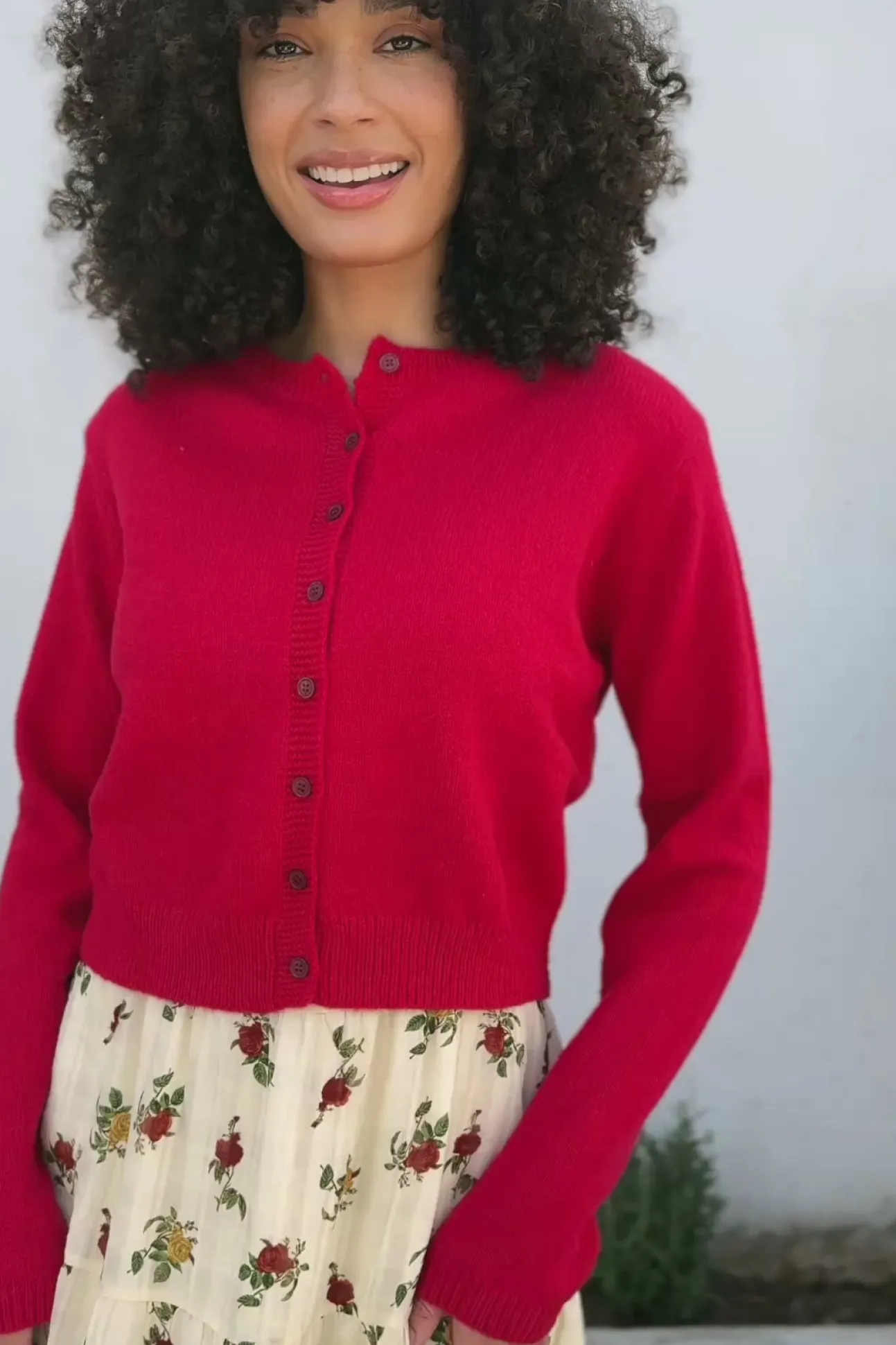 Julie Buttoned Knit Cardigan
