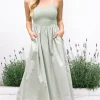 Kiana Poplin Mix Dress