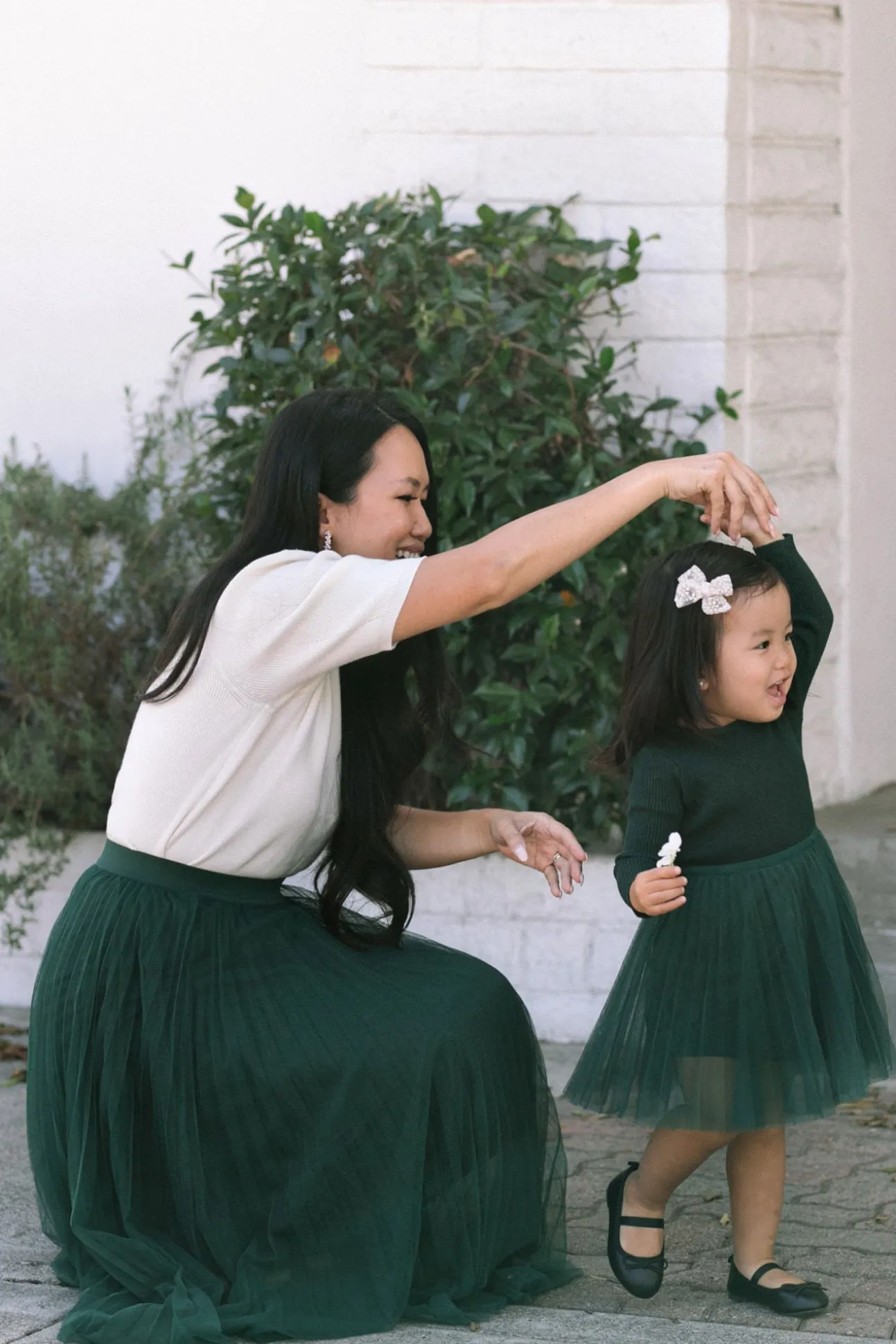 Kids Ribbed Tulle Dress