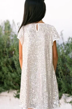 Kids Sequin Shift Dress