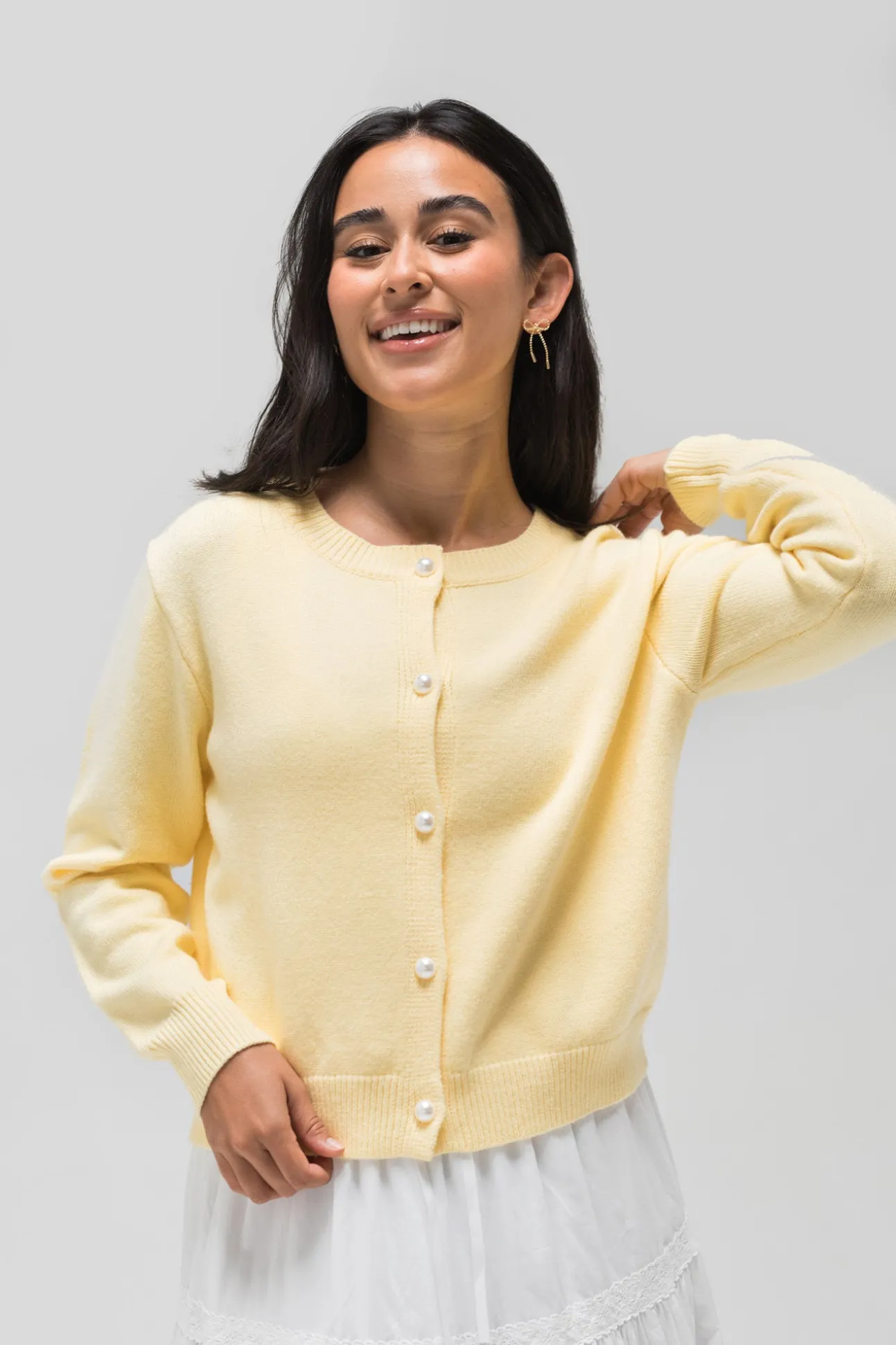Lisa Buttoned Knit Cardigan