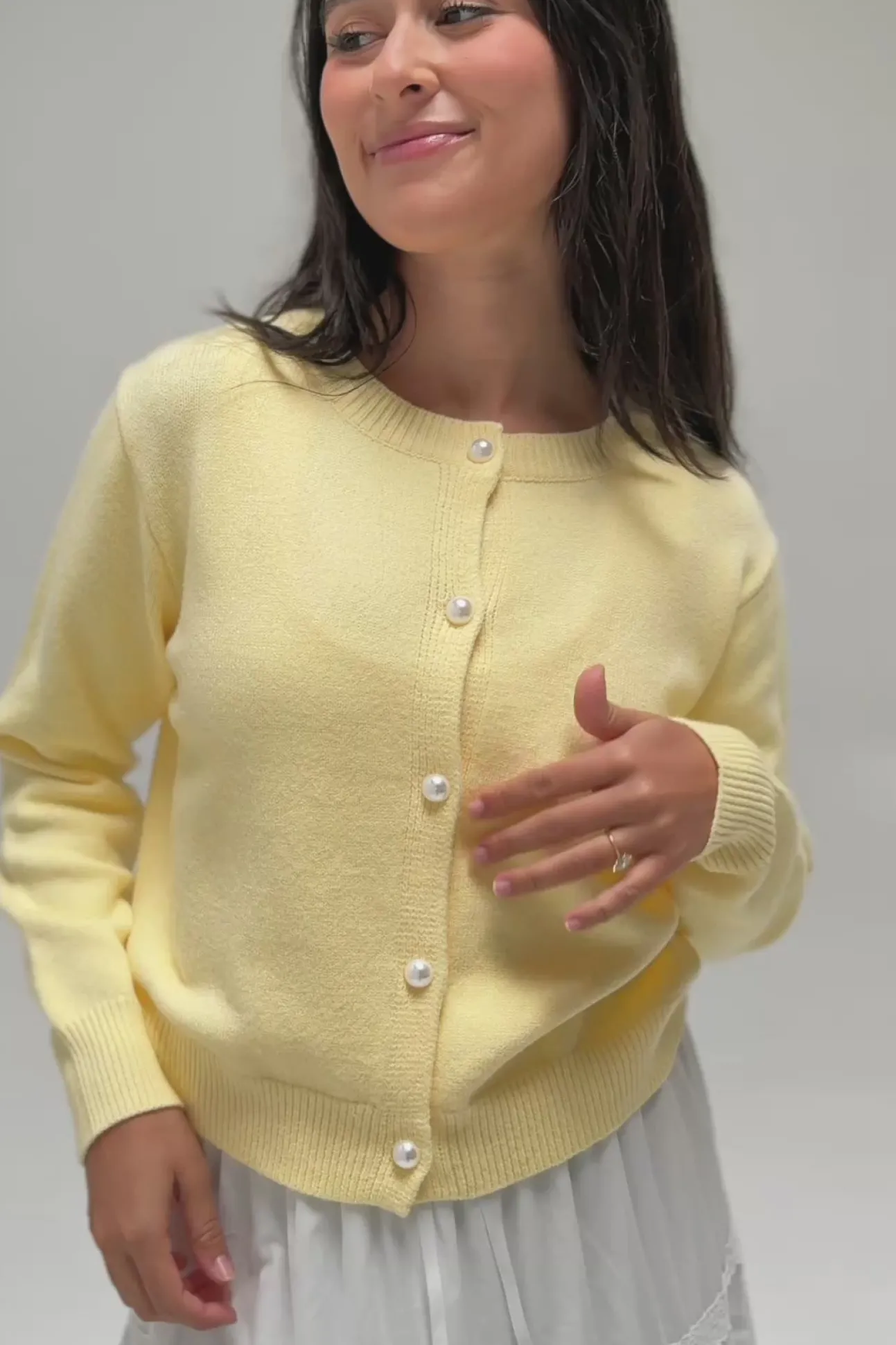 Lisa Buttoned Knit Cardigan