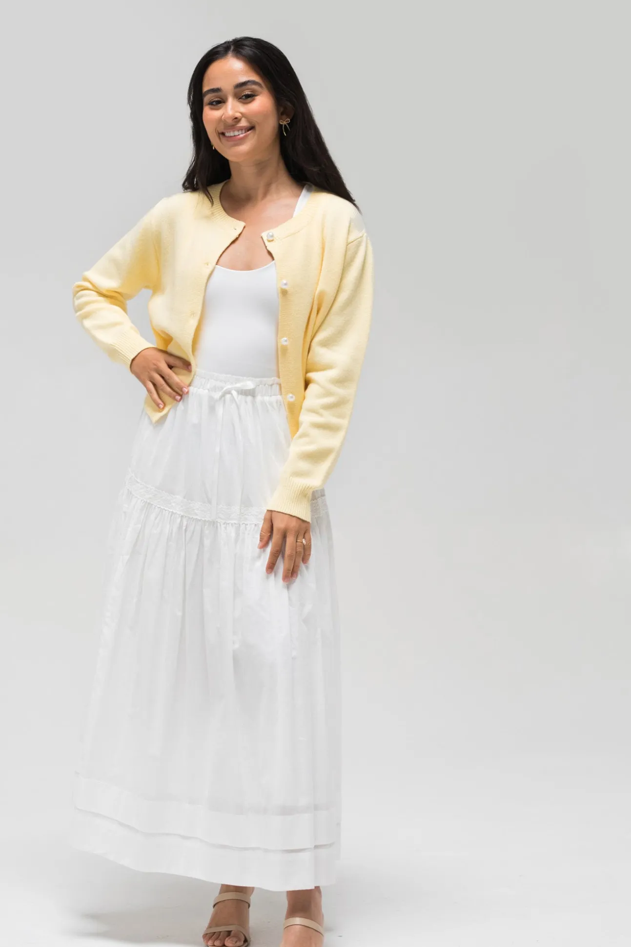 Lisa Buttoned Knit Cardigan
