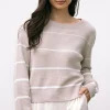 Loraine Striped Crewneck Sweater