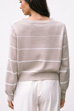 Loraine Striped Crewneck Sweater