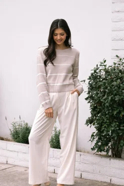 Loraine Striped Crewneck Sweater