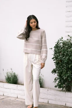 Loraine Striped Crewneck Sweater