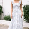 Madison Smocked Midi Dress