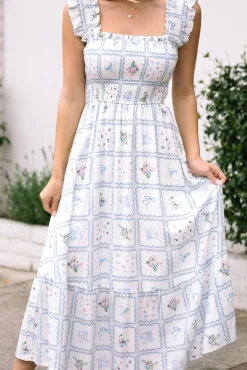 Madison Smocked Midi Dress