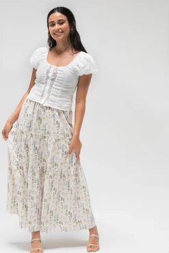 Marla Floral Tiered Skirt