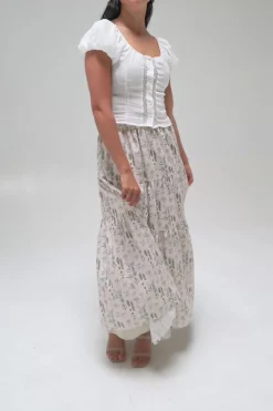 Marla Floral Tiered Skirt