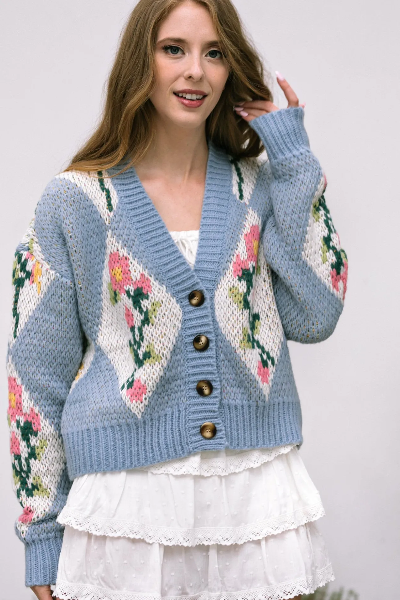 Marlow Floral Buttoned Cardigan
