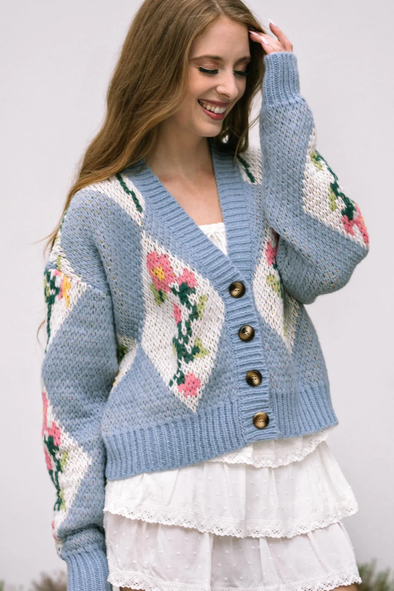 Marlow Floral Buttoned Cardigan