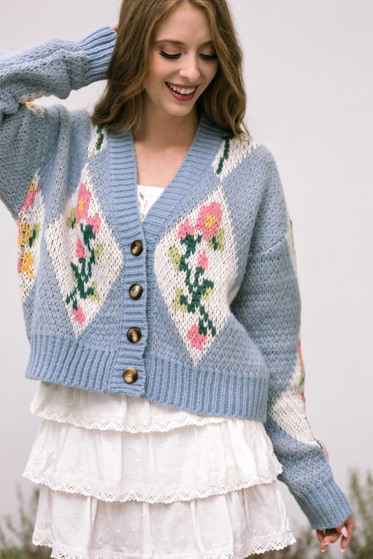Marlow Floral Buttoned Cardigan