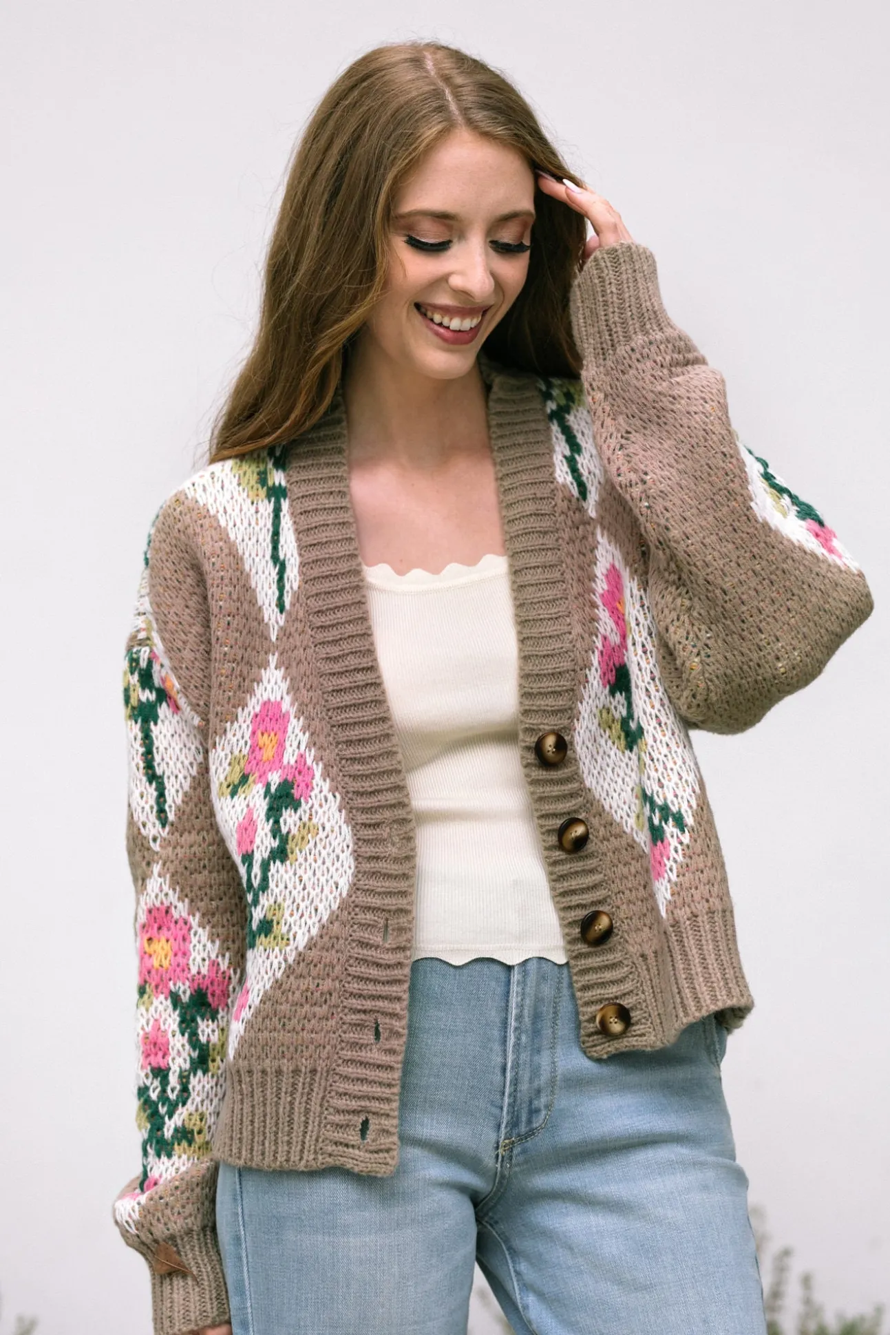 Marlow Floral Buttoned Cardigan