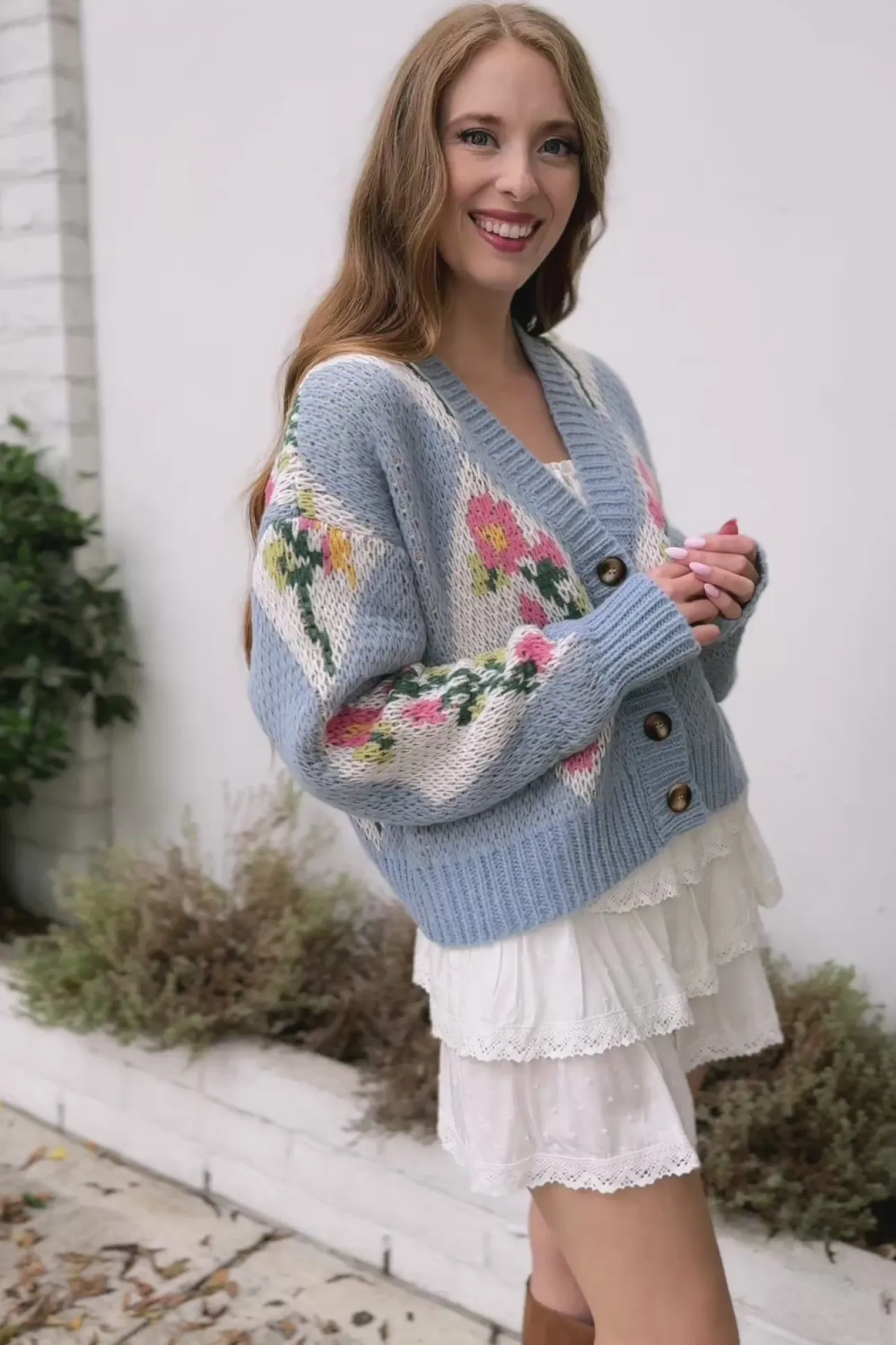 Marlow Floral Buttoned Cardigan
