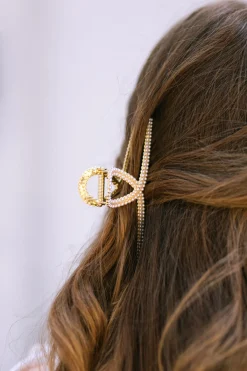 Melanie Double Pearl Claw Clip