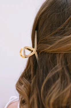 Melanie Double Pearl Claw Clip