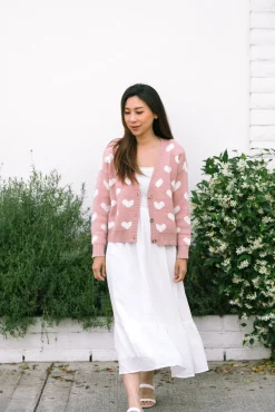 Meredith Heart Cardigan