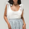 Mina Tie Shoulder Top
