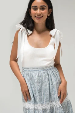 Mina Tie Shoulder Top