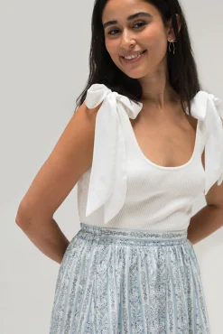 Mina Tie Shoulder Top