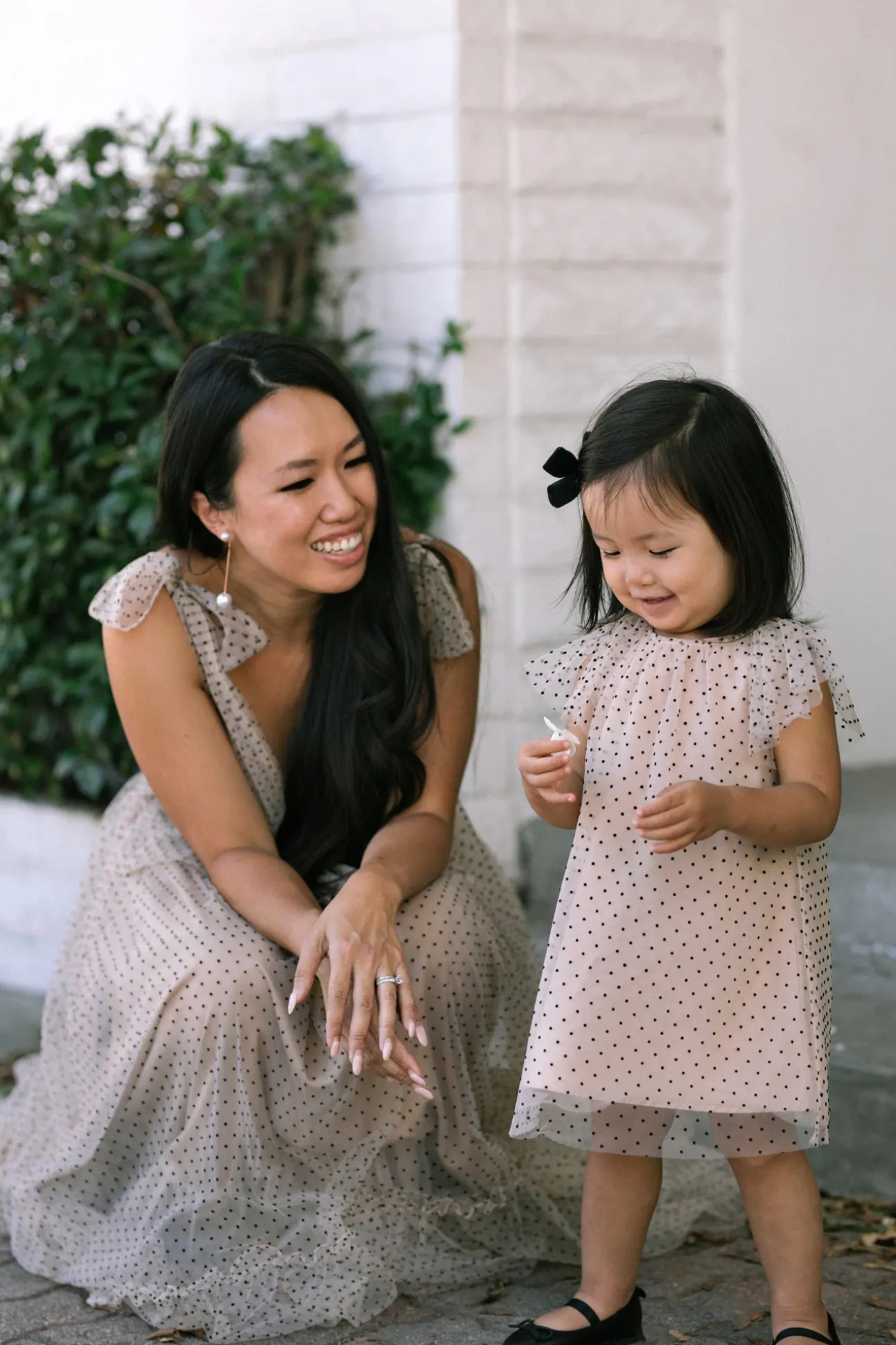 Mini Nadia Dotted Tulle Dress