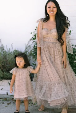 Mini Nadia Dotted Tulle Dress
