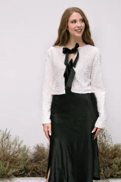 Monique Sequin Bow Jacket