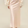 Monroe Satin Slip Skirt