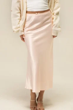 Monroe Satin Slip Skirt