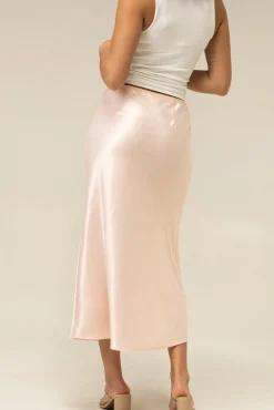 Monroe Satin Slip Skirt