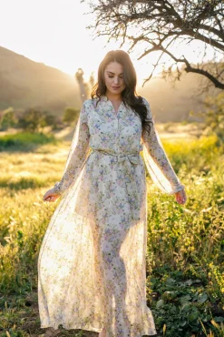 Norah Buttoned Maxi Dress