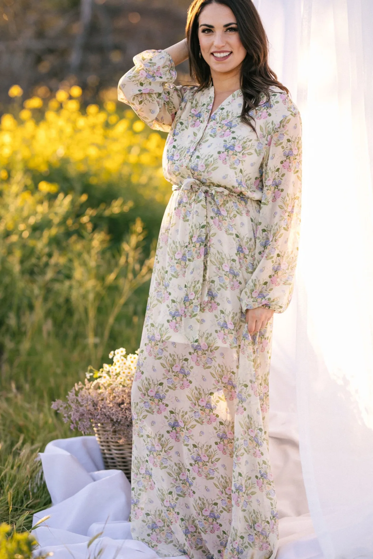 Norah Buttoned Maxi Dress