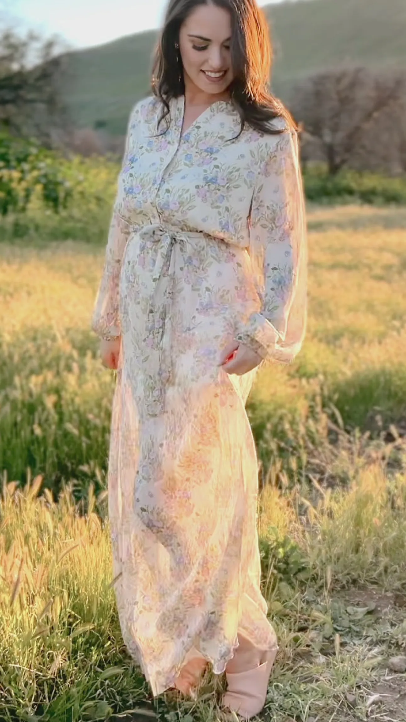 Norah Buttoned Maxi Dress