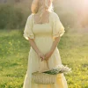 Paige Puff Sleeve Tiered Midi Dress